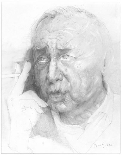 Sciascia scrittore europeo - disegno di Carla Horat