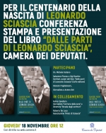 Conferenza stampa e presentazione del libro "Dalle parti di Leonardo Sciascia" camera dei deputati