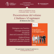 PRESENTAZIONE DEL LIBRO L'ITALIANO E' IL RAGIONARE EDITO DA SANOMA