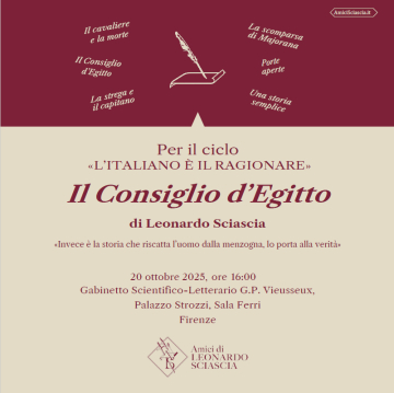 L'ITALIANO E' IL RAGIONARE: L'APPUNTAMENTO DEL VIEUSSEUX