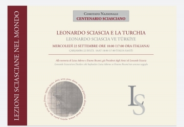 SCIASCIA E LA TURCHIA: A ISTANBUL LA PRIMA DELLE LEZIONI SCIASCIANE NEL MONDO