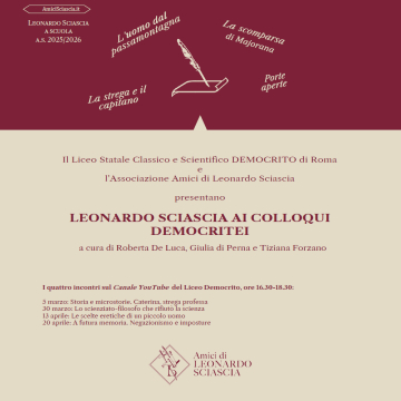 LEONARDO SCIASCIA A SCUOLA: COLLOQUI DEMOCRITEI