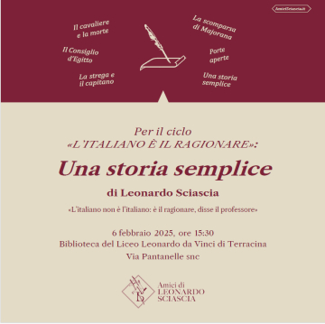 "L'ITALIANO È IL RAGIONARE": IL PRIMO APPUNTAMENTO A TERRACINA