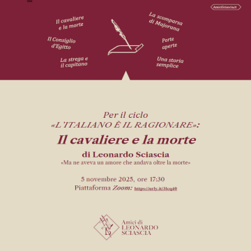 IL CAVALIERE E LA MORTE PER L'ULTIMA LEZIONE DEL CICLO L'ITALIANO E' IL RAGIONARE